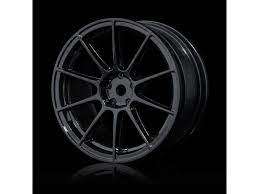 MST 5H BLACK CHROME 1/10 RC OFFSET +5 DRIFT WHEELS SET OF 4