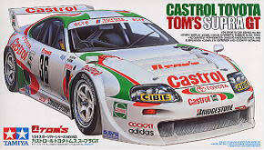TAMIYA CASTROL TOYOTA TOM`S SUPRA GT PLASTIC MODEL KIT ITEM# 24163