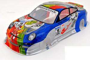 Porsche 911 GT3 RS -195mm RC body Pre Painted fits 1/10 rc car.
