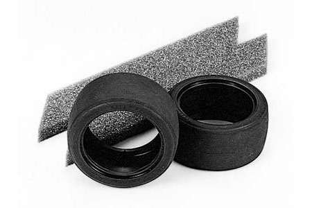 Tamiya RC Wide Racing Slick Tires - w/Inner Sponge 1pair