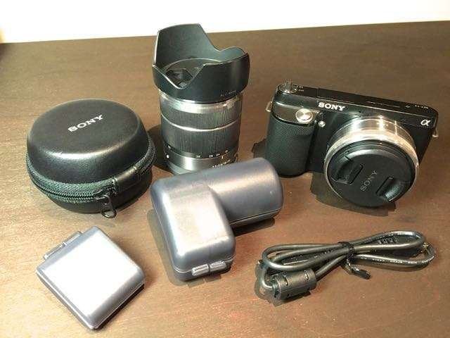 Sony NEX F3 - 2x Lenses, Flash, Fisheye adapter, & Microphone - THE ULTIMATE PACKAGE!