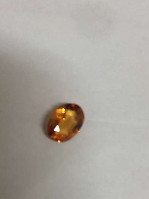Oval rose sapphire natural earth mined with valuation certificate