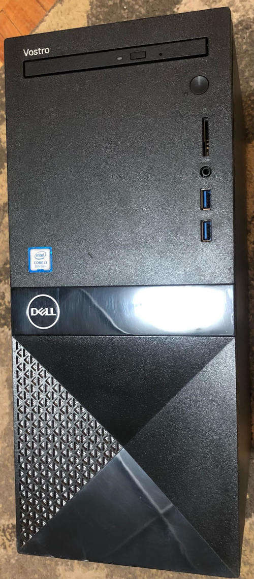 Dell Vostro 3670 i3 8100, 250gb SSD, 1TB HDD, *3 slight scratches on one of the panels Pictures incl