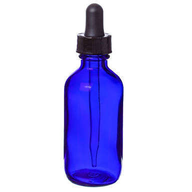 30ml Glass bottle with pipette - blue