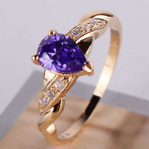 18K gold filled Vintage style SWEETY ring Sz9