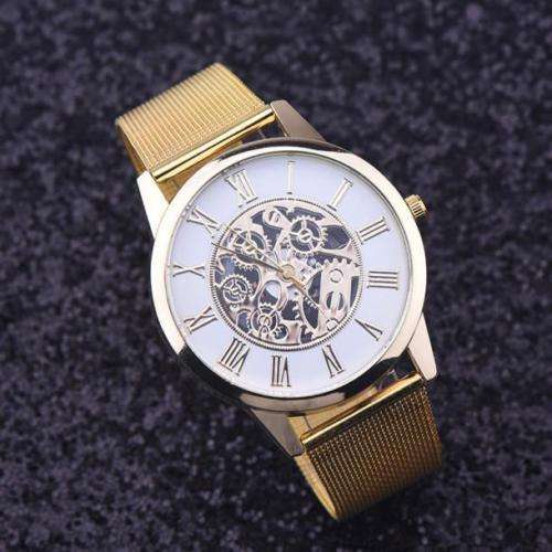Rome Digital Classic Gold Quartz Stainless Steel  Watch