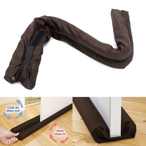 Twin Door Draft Dodger Guard Stopper Energy Saving Protector