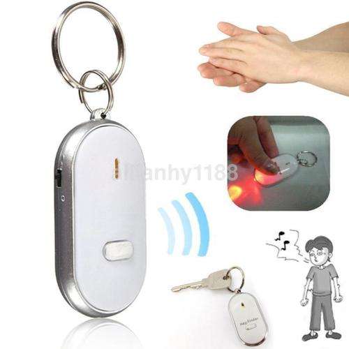 LED Key Finder Locator Find Lost Keys - Whistle Sound Control
