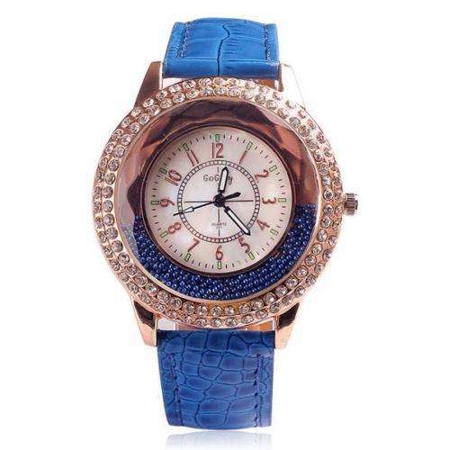 Crystal Diamond Rhinestone Watches - Blue