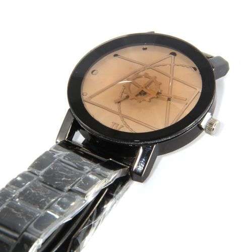 Men Luxury Stainless Steel Quartz Military Sport Leather Band Dial Wrist Watch