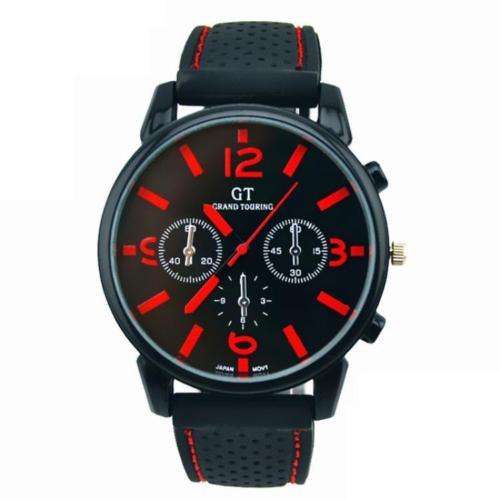 Men's Fashion Black Stainless Steel Luxury Sport Watch