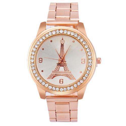 Women Rhinestone Stainless Steel Watch