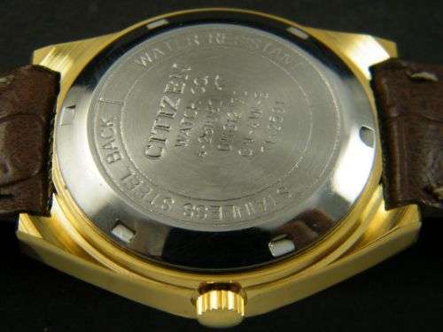 CITIZEN AUTOMATIC 8200A JAPAN MEN'S d/d GOLD PLATED WATCH