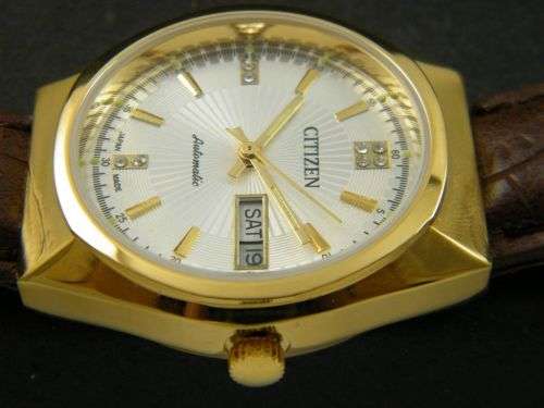 CITIZEN AUTOMATIC 8200A JAPAN MEN'S d/d GOLD PLATED WATCH