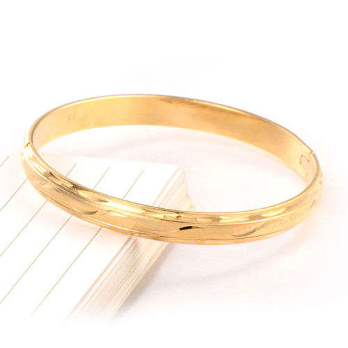 Openable Bangle Cuff Bracelet Jewelry Width 7mm Moon