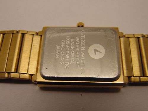 GENUINE CITIZEN QUARTZ GOLD PLATED GOLDEN DIAL EXCELLENT WRIST WATCH RUN ORDER