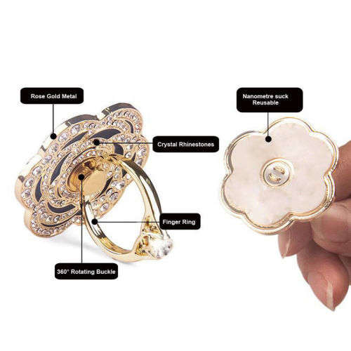 Car Mobile Phone Grip Holder Stand Finger Ring Metal For Cell Phone