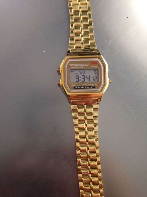 Classic gold retro watch