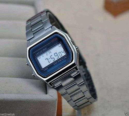 Retro Vintage Style Classic Metal Digital Wrist Watch