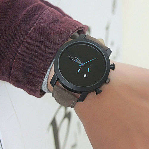 Men Sport Watch Retro Leather Date Day Analog Quartz Luxury Wristwatches