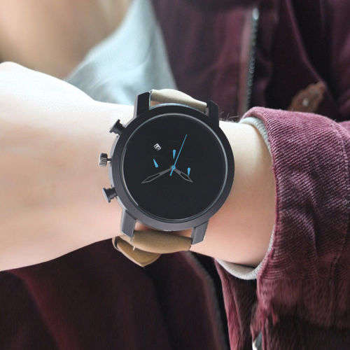 Men Sport Watch Retro Leather Date Day Analog Quartz Luxury Wristwatches