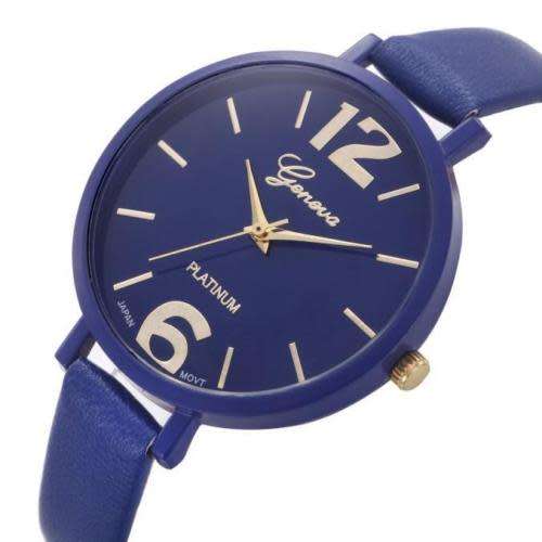 Geneva Women Casual Dress Watch Faux Leather Watch