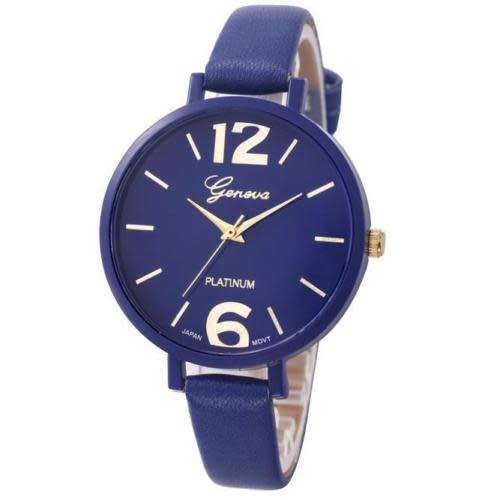 Geneva Women Casual Dress Watch Faux Leather Watch