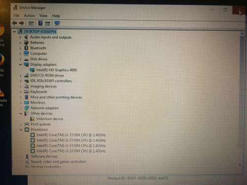 HP i3 250 G1 500GB HD and 4GB Ram