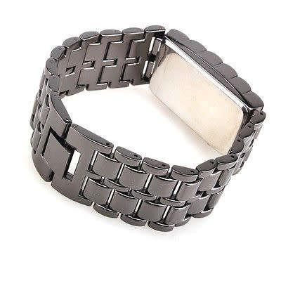 Red LED Vogue Digital Lava Metal Leisure Wrist Watch - BLUE