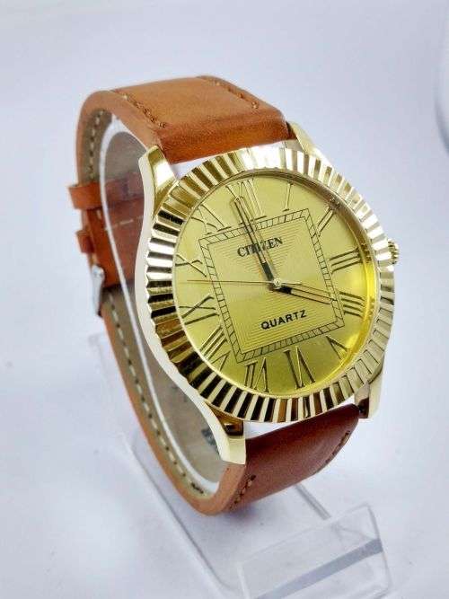 RARE VINTAGE MEN'S CITIZEN QUARTZ 42MM JAPAN MADE WRIST WATCH FOR GENTS WEAR