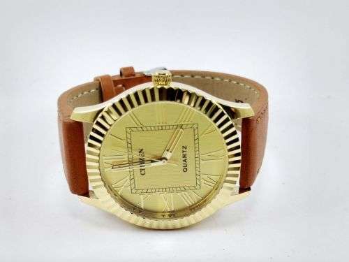 RARE VINTAGE MEN'S CITIZEN QUARTZ 42MM JAPAN MADE WRIST WATCH FOR GENTS WEAR