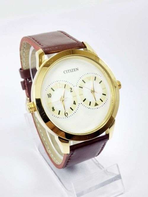 RARE VINTAGE MEN'S CITIZEN QUARTZ 42MM JAPAN MADE WRIST WATCH FOR GENTS WEAR