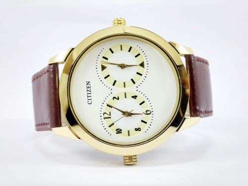 RARE VINTAGE MEN'S CITIZEN QUARTZ 42MM JAPAN MADE WRIST WATCH FOR GENTS WEAR