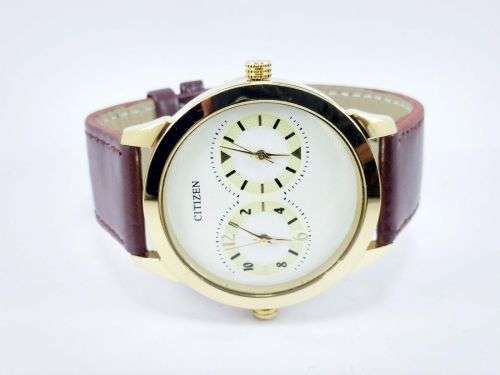 RARE VINTAGE MEN'S CITIZEN QUARTZ 42MM JAPAN MADE WRIST WATCH FOR GENTS WEAR