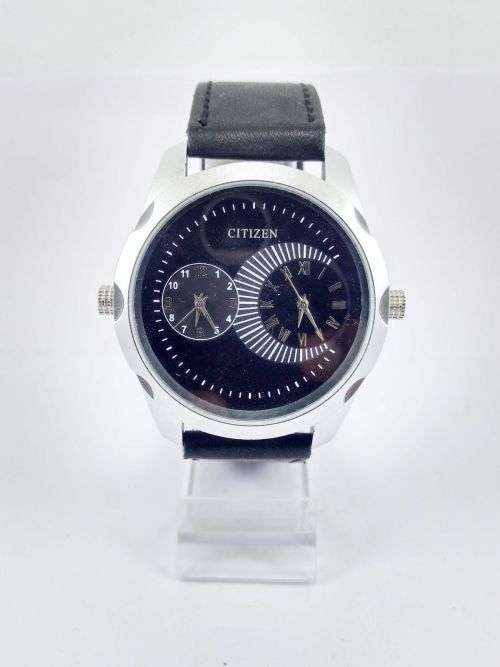 RARE VINTAGE MEN'S CITIZEN QUARTZ 42MM JAPAN MADE WRIST WATCH FOR GENTS WEAR