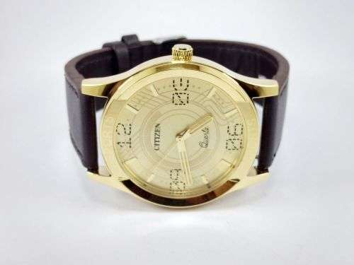 RARE VINTAGE MEN'S CITIZEN QUARTZ 42MM JAPAN MADE WRIST WATCH FOR GENTS WEAR