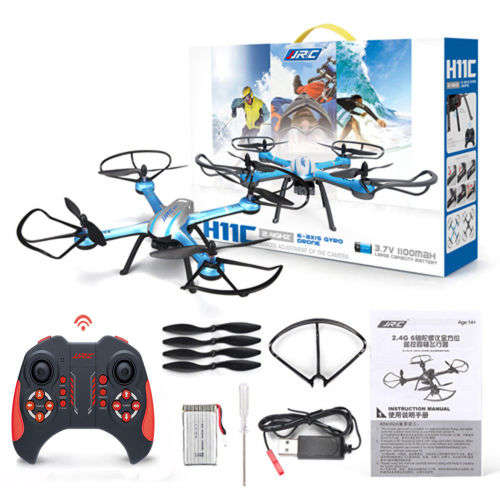 JJRC H11C 2.4G 4CH 6-Axis GYRO RC Quadcopter Drone RTF with 2MP HD Camera LED