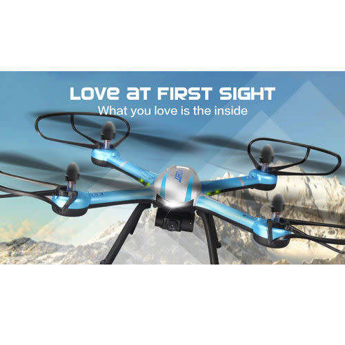 JJRC H11C 2.4G 4CH 6-Axis GYRO RC Quadcopter Drone RTF with 2MP HD Camera LED