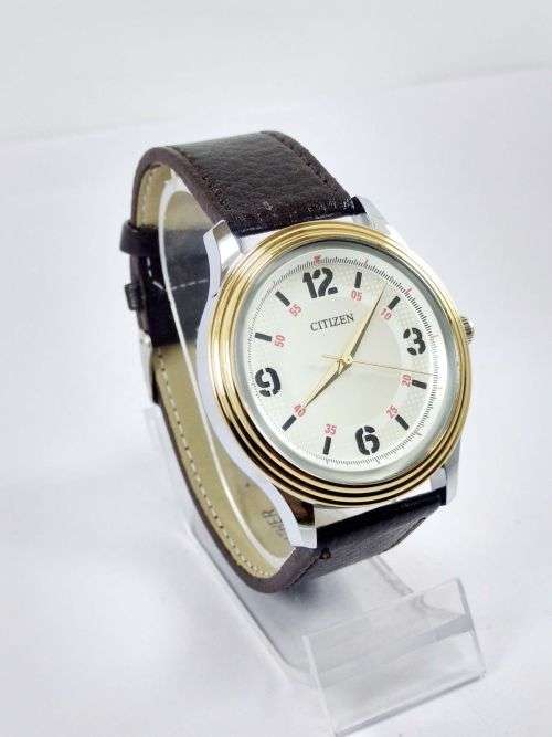 RARE VINTAGE MEN'S CITIZEN QUARTZ 42MM JAPAN MADE WRIST WATCH FOR GENTS WEAR