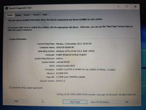 Dell latitude E6420 i5, 500gb and 8gb ram with brand new battery