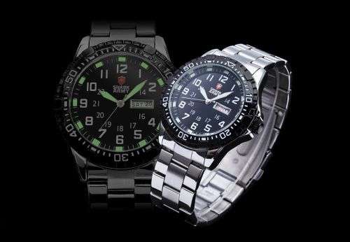GENUINE Shark Fashion Mens Quartz Military Sport Watch