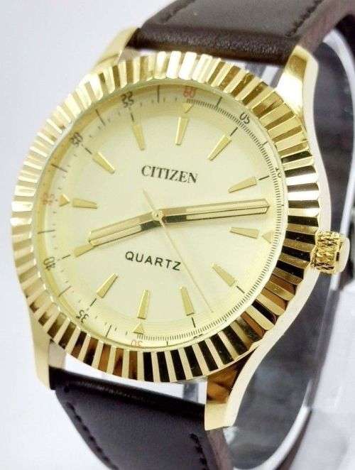 RARE VINTAGE MEN'S CITIZEN QUARTZ 42MM JAPAN MADE WRIST WATCH FOR GENTS WEAR