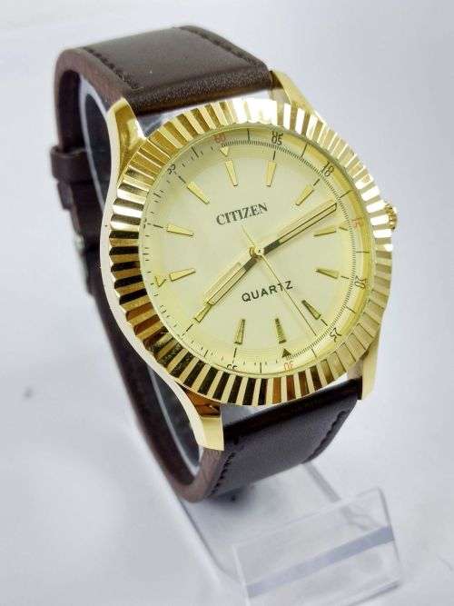 RARE VINTAGE MEN'S CITIZEN QUARTZ 42MM JAPAN MADE WRIST WATCH FOR GENTS WEAR