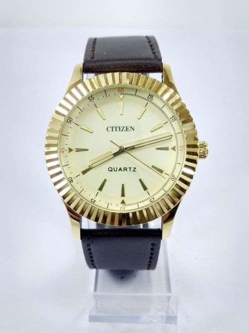 RARE VINTAGE MEN'S CITIZEN QUARTZ 42MM JAPAN MADE WRIST WATCH FOR GENTS WEAR