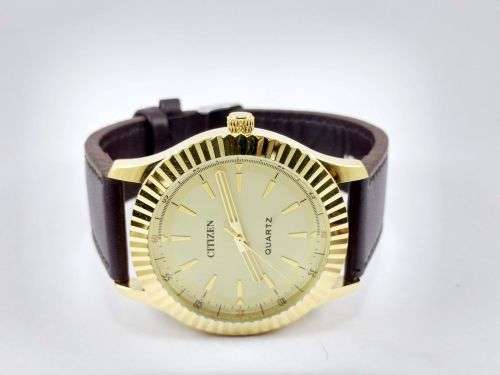 RARE VINTAGE MEN'S CITIZEN QUARTZ 42MM JAPAN MADE WRIST WATCH FOR GENTS WEAR