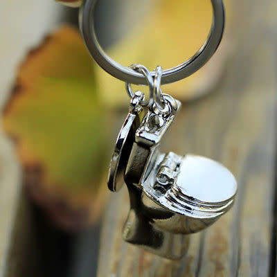 Cute Toilet Pendant Key Chain Ring Keychain Keyfob