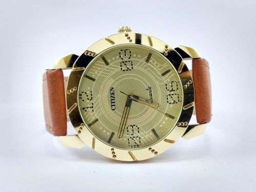 RARE VINTAGE MEN'S CITIZEN QUARTZ 42MM JAPAN MADE WRIST WATCH FOR GENTS WEAR