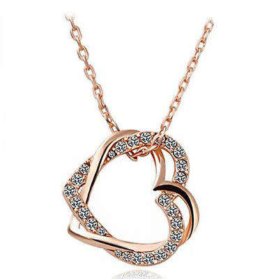 9k Yellow Gold Filled White AAA CZ Necklace