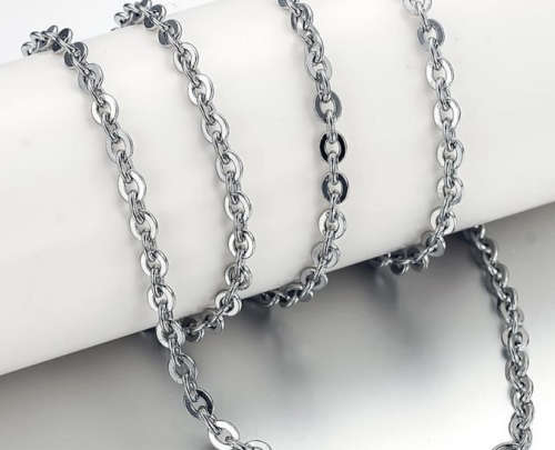 Water Drop Silver Chain Crystal Necklace - Clear White