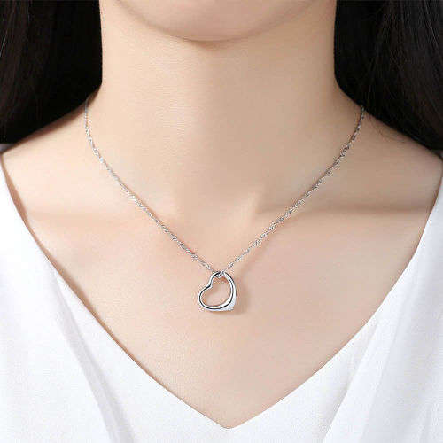 Gold filled love Hollow Heart pendant